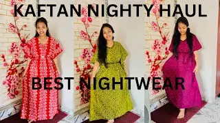 Amazon and Flipkart Kaftan nightwear || Dailywear kaftans and cotton nightwear ||