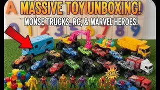 Ultimate Toy Car Collection Unboxing - RC Trucks, Marvel Superheroes & Monster Cars!