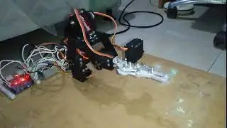 Arduino 4 DOF Robot Arm with Inverse Kinematics (Demonstration)