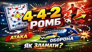 Як грати в 4-4-2 ромб? Повний розбір