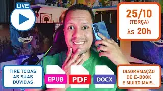 Live com LeandroVSilva. Como diagramar um EBOOK com o KINDLE CREATE | WORD e SIGIL