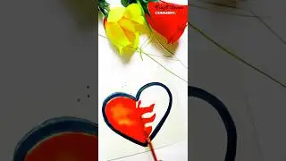 Let's fill the blood🩸💉 color in the heart❤❤| 😜 | #coloring |#heart | #craftwork | @craftdecor8810