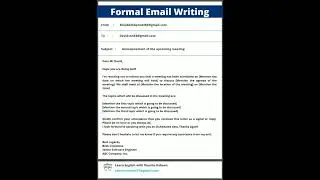 Perfect Format for a Business Email #email