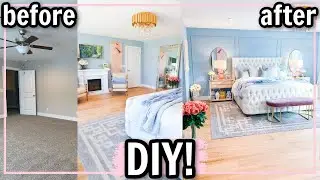 INCREDIBLE DIY BEDROOM TRANSFORMATION! DREAM BEDROOM MAKEOVER! | Alexandra Beuter