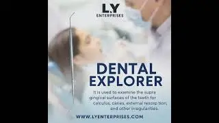 High-precision dental explorer for detecting calculus, caries, and other surface irregularities