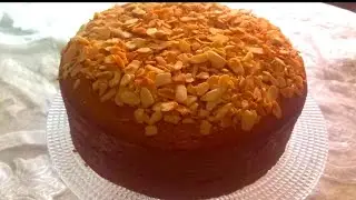 كيكة اللوز و الشوفان الصحية بدون دقيق هشة و رطبة فعلا تستحق التجربة