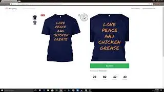 Catch Phrase Shirts (love peace and chicken grease)