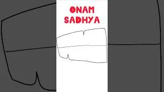 Onam Drawing 🌟 Easy Onam Vishu Sadhya drawing outline for pookkalam #onam  #happyonam #onamsadhya