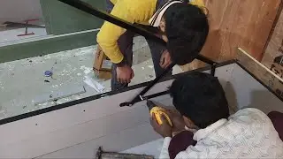 Hydraulic bed fitting 🛌ebco #150kg ##sajid furniture #homedecor #trending #shorts