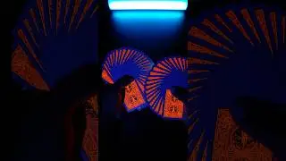 Orange Neon Bicycle Playing Cards #shorts #asmr #silasnoyes1