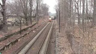 MBTA PCC #3263 heading for Mattapan thru Cedar Grove Cemetery at Dorchester, MA