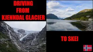 Driving Norway in the Rain – Kjenndal Glacier to Skei | Fjords, Cruise Ships, Scenic 4K Dashcam