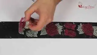 Baking Deco - Silicone Lace Mat - Roses