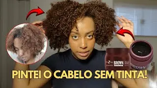 🍫 PINTEI O CABELO SEM TINTA!;Resultado do Matizador Brown da Maribel em Cabelo Cacheado