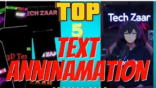 TOP 5 TEXT ANNINAMATION  TUTORIAL !! CAPCUT TEXT ANNINAMATION #freeediting #animation #edit #facts 