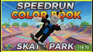 Speedrun Color Book:Skate Park(1:19:70,solo,gearless)