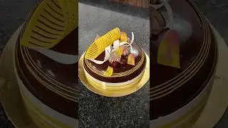 beautiful dome shape chocolate cake design #chocolatecake​ #shortfeed​ #ytshorts​ #cakedecorating​#