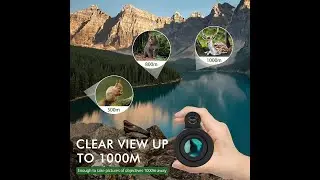 AYRAVIIO 12&times;60 Monocular Telescope with Smartphone Holder & Upgraded Tripod | Smart Gadgets