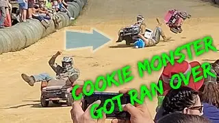 Downhill Power Wheels Race BARBIE  CARs GONE WILD