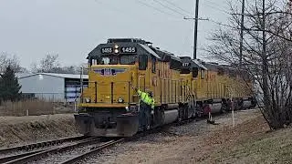 Union Pacific Railroad's LSE59 working Lake Industrial Lead in Brentwood, MO 1/2/26