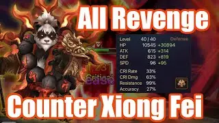 【Summoners War | Curry's RTA】All Revenge Counter Xiong Fei!!