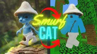 How to make SMURF CAT as a minecraft skin!