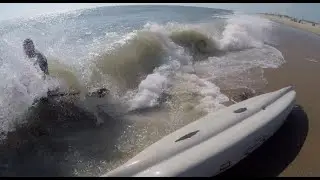 Kayak Fisherman VS. Breaking Wave.. Cobia Fail, Spanish Mackerel Catch n Cook