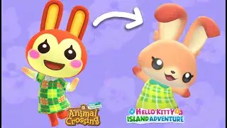 Attempting to Make ACNH Rabbit Villagers as Bunnies in Hello Kitty Island Adventure