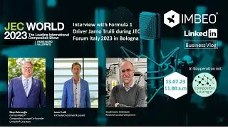 Interview with Formula 1 Driver Jarno Trulli during JEC Forum Italy 2023 in Bologna