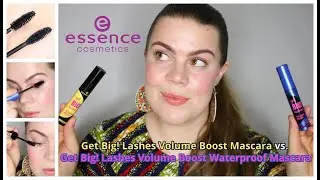 Тушь Essence Get Big Lashes! Volume Boost Clump Free Mascara против водостойкой туши Get Big Lashes! Waterproof Mascara