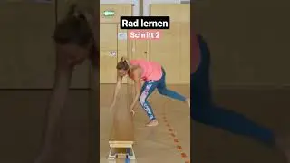 🤸Rad lernen 🤸&zwj;♀️ &Uuml;bung Kinder - Schritt 2 #Rad #Bodenturnen #Sportunterricht