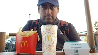 McDonalds filet-o-fish and fries uk mukbang