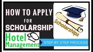 HOW TO APPLY FOR SCHOLARSHIP | (IHM) HOTEL MANAGEMENT