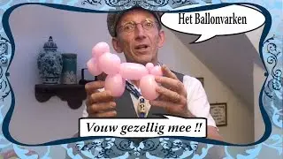 Ballonvarken (Balloonpig) - Haagse Ballonnenboer workshop – Balloon animals