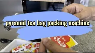 biodegradable pyramid tea bag packing machine With outer bag