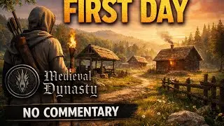 First Day Surviving in Medieval Dynasty | No Commentary Gameplay
