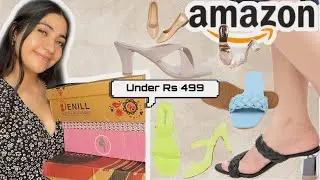 Amazon Footwear Haul *Under 499* | Trendy & Affordable Heels, Flats & More | Renigraphy