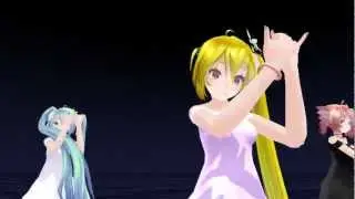 【MMD】Melody Line【Tda式ミク・ネル・テト】　1080p　FHD