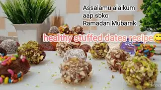 Ramadan special ||healthy stuffed dates ||Altimate stuffed coated dates#dessert #bismillahkitchen