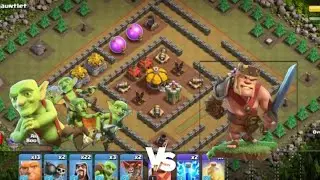 Becoming the devil for goblin village By barbarian king and army like  #clashofclans #gaming 