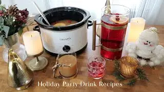 Easy Holiday Party Drink Recipes - Apple Cider & Cranberry Punch