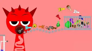 The Hungry RED VS ALL Sprunkis! 🍴🔥 | Alogicio