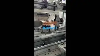Automatic twisted wire brush machine.