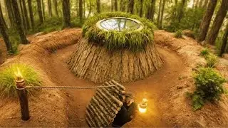 I Built a Hidden Underground Survival Shelter in the Forest