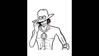 How to draw portgas D ace from one piece|Easy step by step drawing tutorial|Colorful Drawing