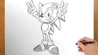 Learn to Draw Sonic the Hedgehog &ndash; Easy Pencil Sketch