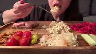 ASMR EASTERN EUROPEAN/RUSSIAN/ESTONIAN FOODS 먹방 NO TALKING, EATING SOUNDS, ASMRfood