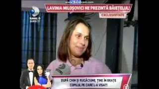 Lavinia Milosovici on Kanal D - January 2013
