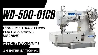 WD-500-01CB HIGH-SPEED DIRECT DRIVE FLATLOCK SEWING MACHINE
