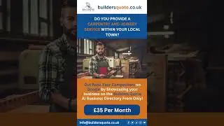 Attention all Carpentry and joinery service providers | Builders Quote